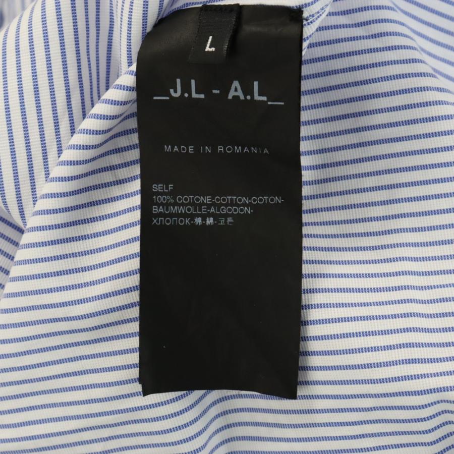 _J.L-A.L_ 24SS Triple Collar Shirt 長袖ストライプシャツ ブルー 