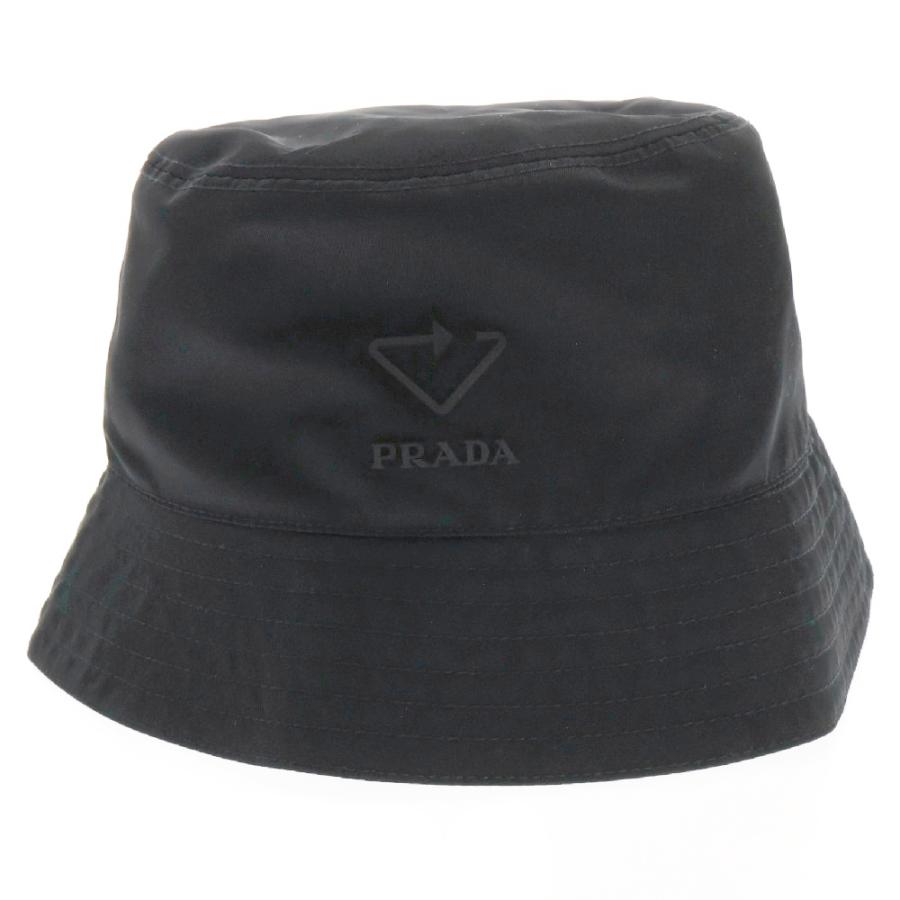PRADA プラダ リネアロッサ バケットハット M ブラック