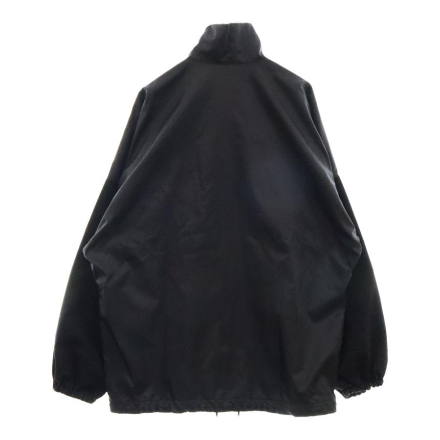 バレンシアガ 18AW フロントロゴ デニム切替 ジップアップナイロン 