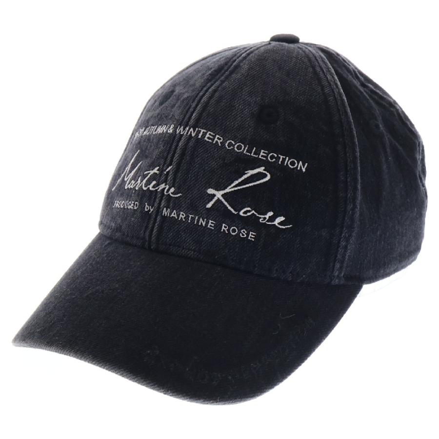 MARTINE ROSE マーティンローズ SIGNATURE CAP ロゴ刺繍6パネル MARTINE ROSE マーティンローズ SIGNATURE CAP ロゴ刺繍6パネル