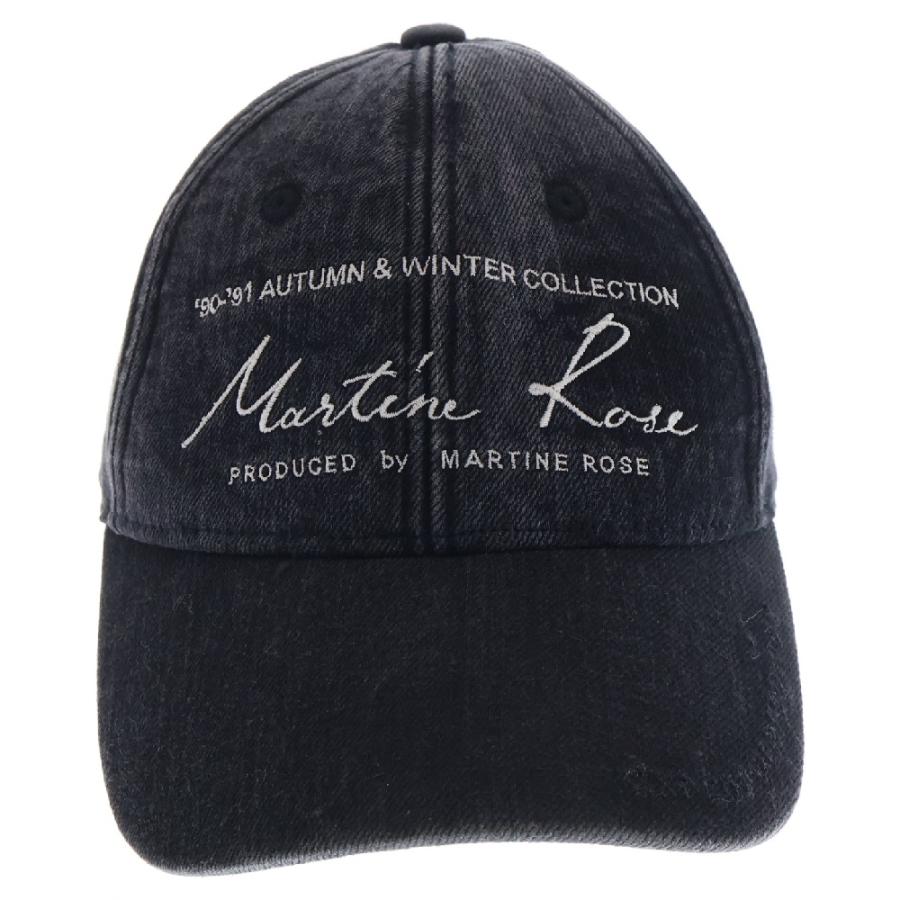 MARTINE ROSE マーティンローズ SIGNATURE CAP ロゴ刺繍6パネル MARTINE ROSE マーティンローズ SIGNATURE CAP ロゴ刺繍6パネル