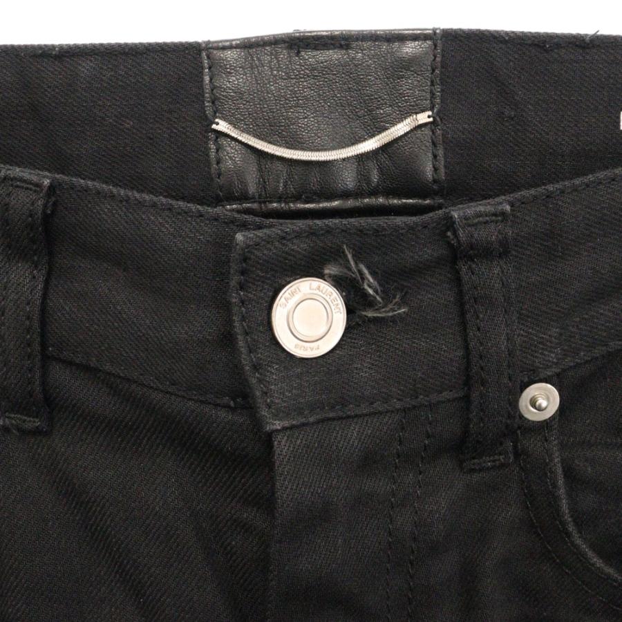 SAINT LAURENT PARIS サンローランパリ 13AW エディ期ラムレザー切替