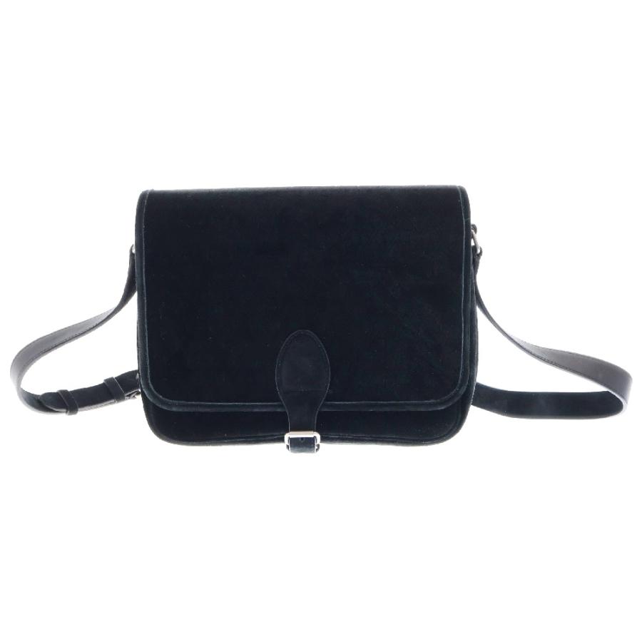 サンローランパリ LOGO MESSENGER BAG ロゴスウェード ショルダー  