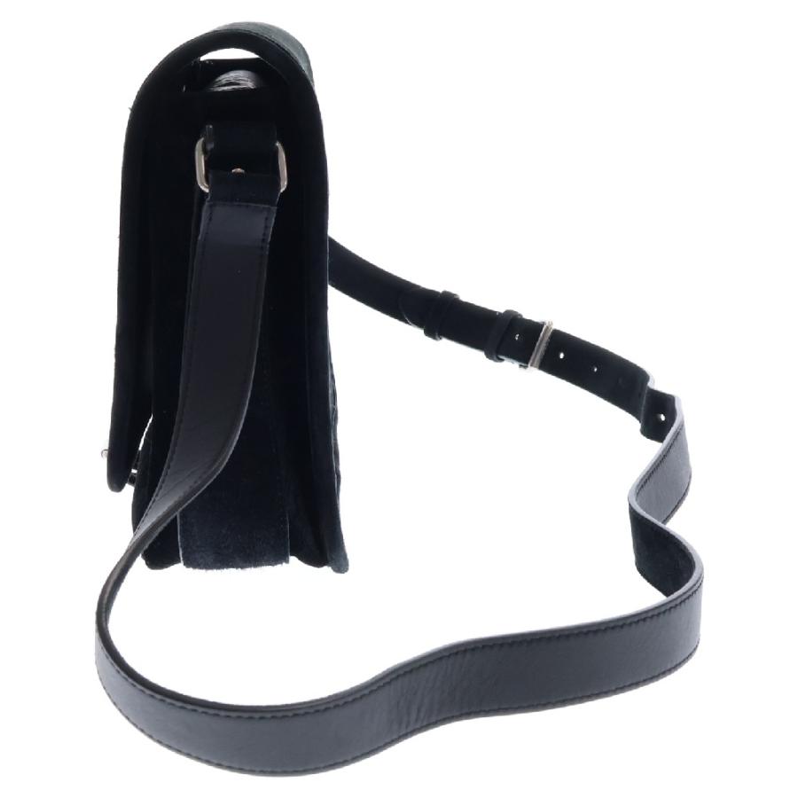 サンローランパリ LOGO MESSENGER BAG ロゴスウェード ショルダー  