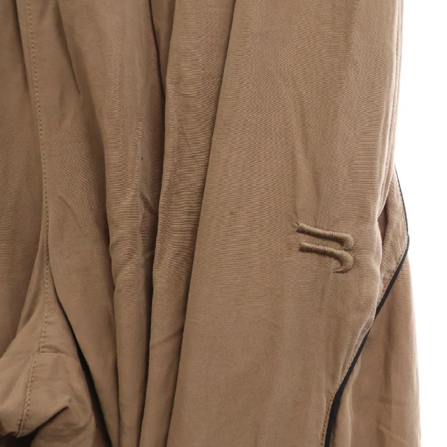 BALENCIAGA（バレンシアガ） Brown Fluid Poplin Track Pants ロゴ刺繍