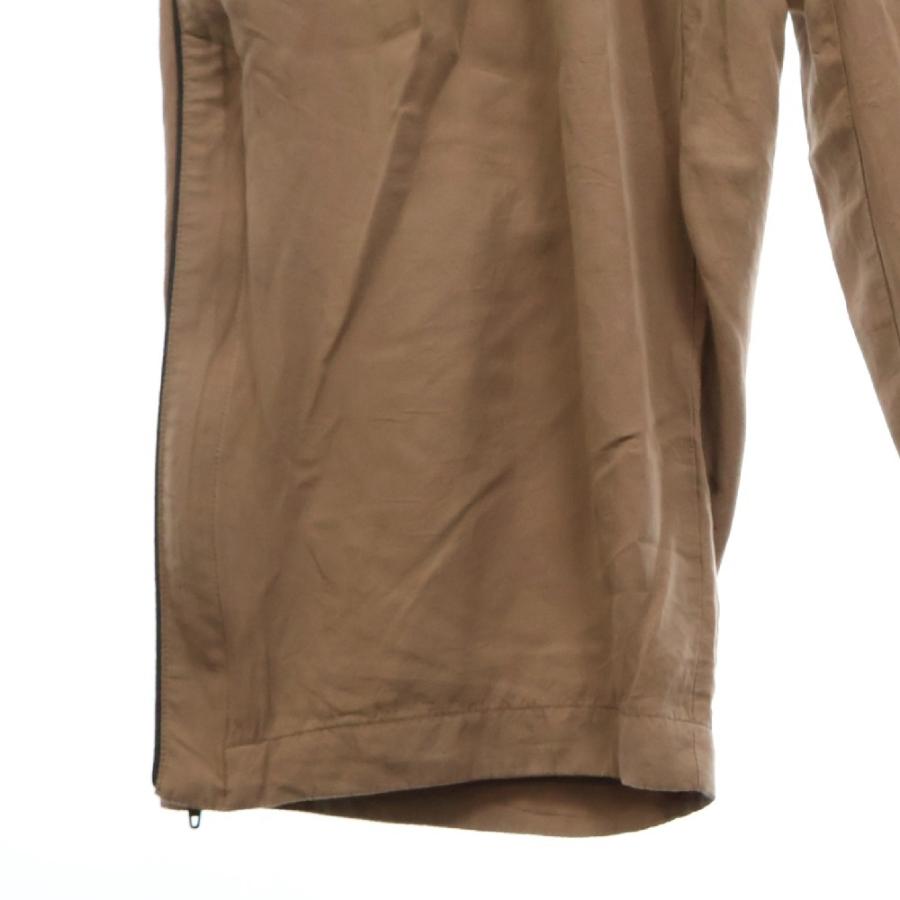 BALENCIAGA（バレンシアガ） Brown Fluid Poplin Track Pants ロゴ刺繍