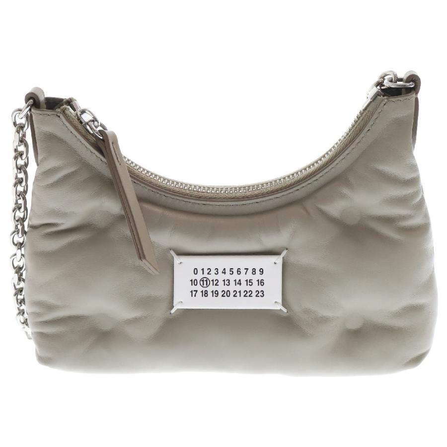 Maison Margiela 11 メゾンマルジェラ11 23SS GLAM SLAM HOBO MICRO グラム スラム ホーボー マイクロ レザー ショルダーバッグ ベージュ SB1WG0021 メゾンマルジェラ11 23SS GLAM SLAM HOBO MICRO グラム スラム