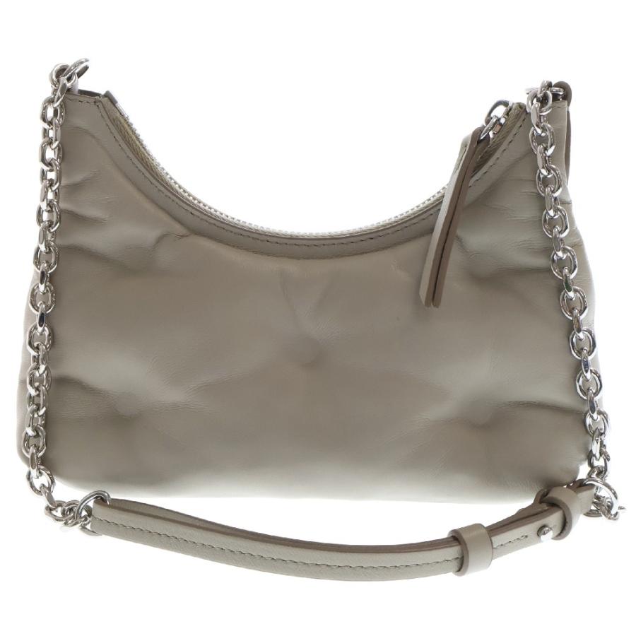 Maison Margiela 11 メゾンマルジェラ11 23SS GLAM SLAM HOBO MICRO グラム スラム ホーボー マイクロ レザー ショルダーバッグ ベージュ SB1WG0021 メゾンマルジェラ11 23SS GLAM SLAM HOBO MICRO グラム スラム