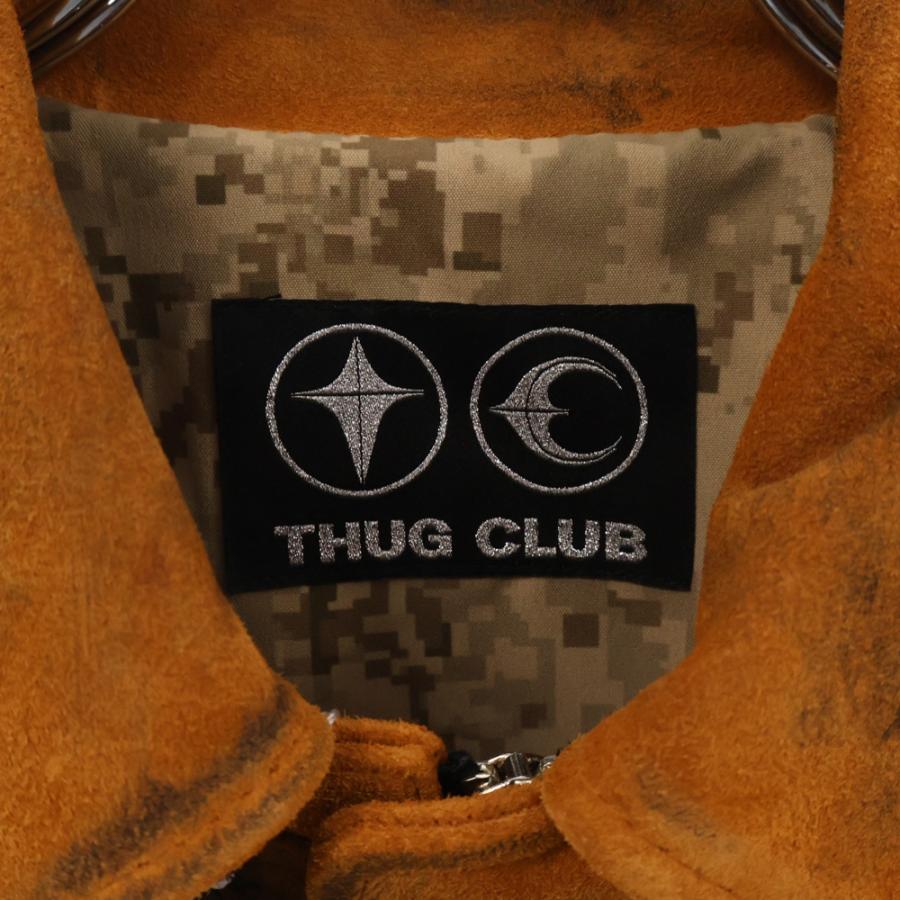 THUG CLUB サグクラブ 24AW Bio Soldier Leather Jacket スウェード