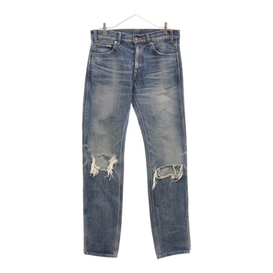 CELINE セリーヌ 20SS ダメージ加工 デニム パンツ インディゴ M CELINE セリーヌ 20SS ダメージ加工 デニム パンツ インディゴ M
