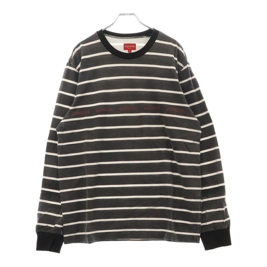 Supreme SUPREME シュプリーム 19SS Printed Stripe Pique L/S Top  