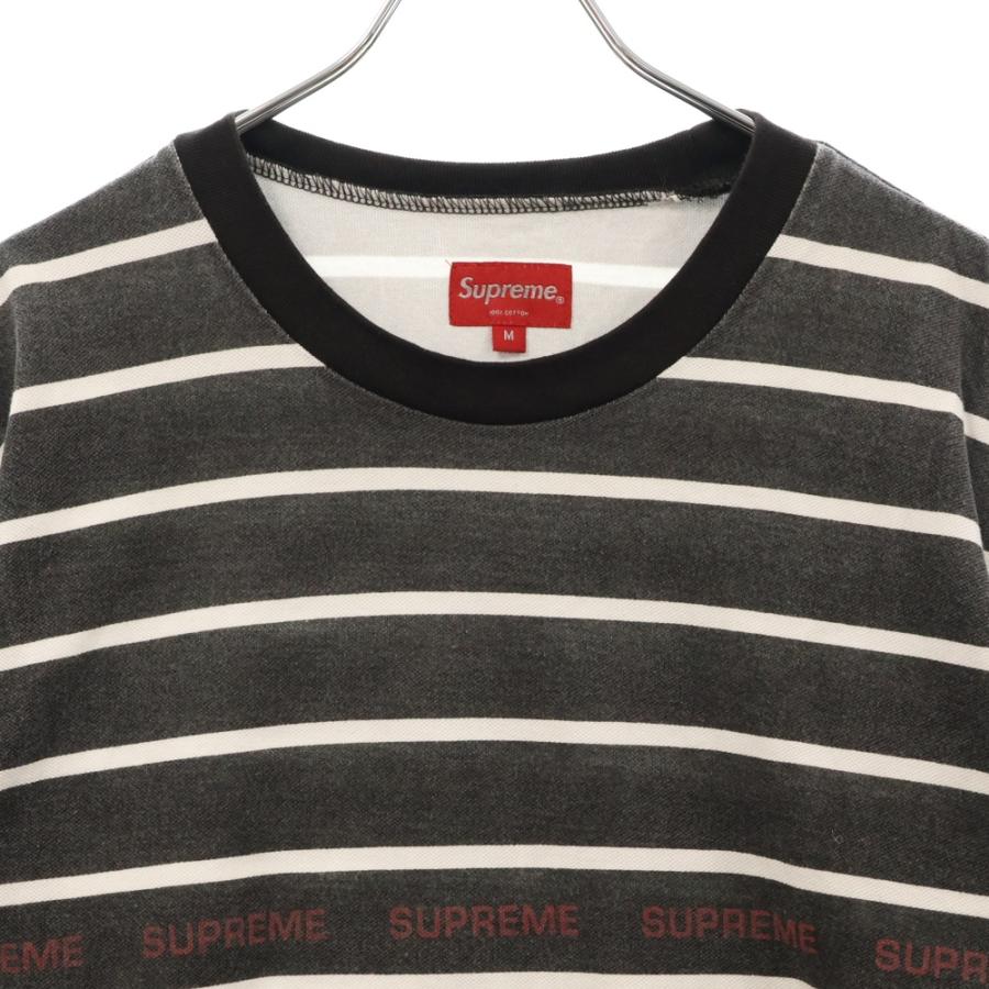 Supreme SUPREME シュプリーム 19SS Printed Stripe Pique L/S Top  