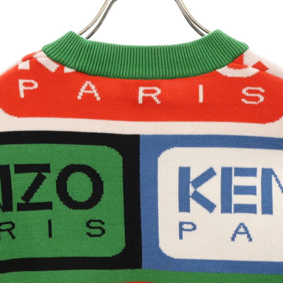 KENZO（ケンゾー） PARIS LABEL JUMPER 総柄 ニットセーター マルチ 