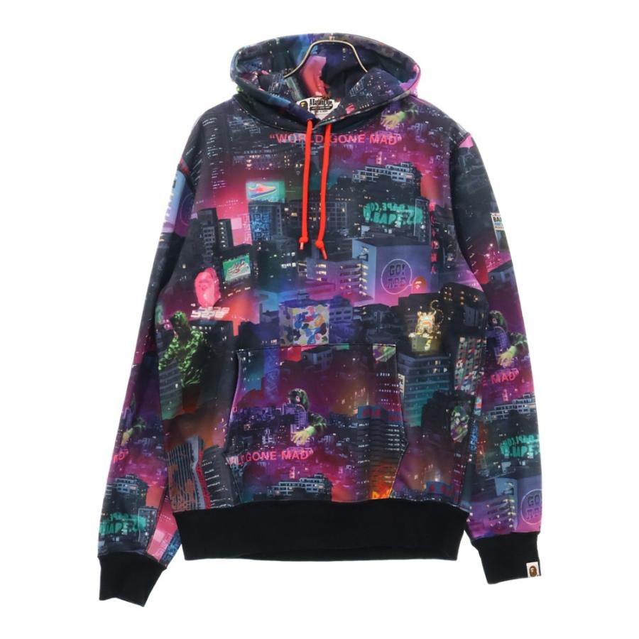 A BATHING APE アベイシングエイプ NEON TOKYO PULLOVER HOODIE A BATHING APE アベイシングエイプ NEON TOKYO PULLOVER HOODIE