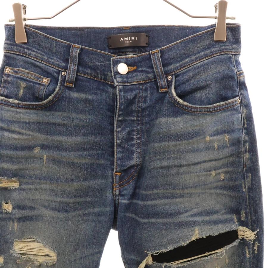 AMIRI（アミリ） MX1 ボタンフライ ダメージ加工 スキニーフィット