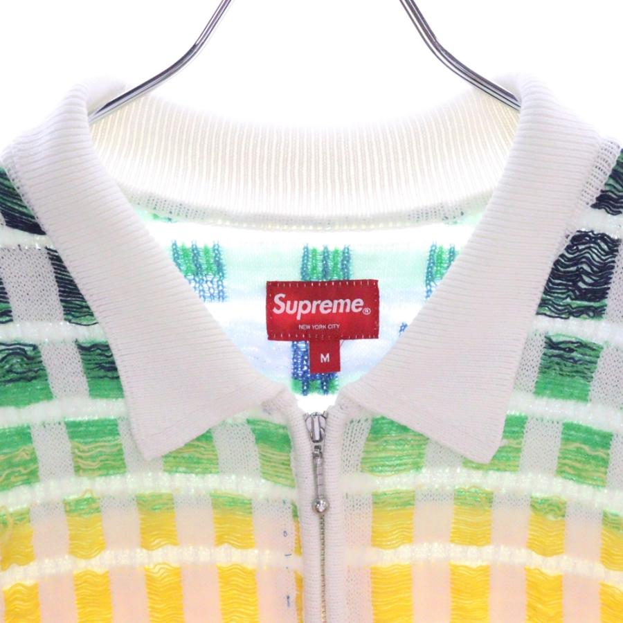 Supreme（シュプリーム） 23SS Gradient Grid Zip Up Polo 
