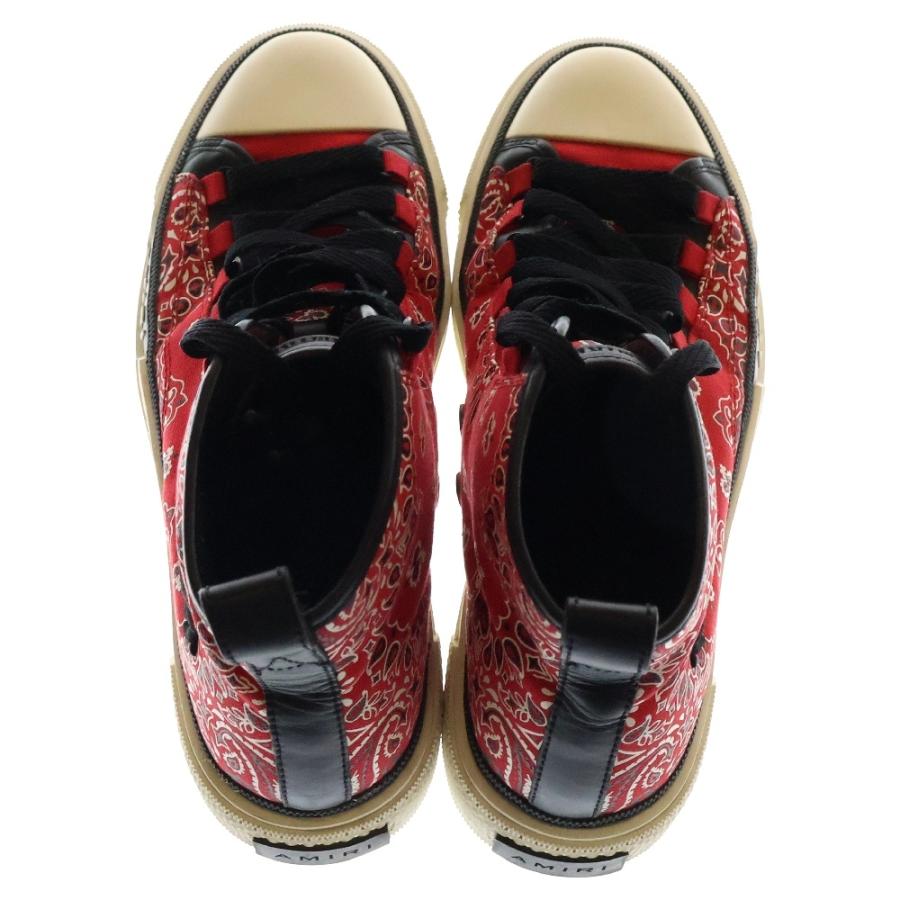 AMIRI 赤　ペイズリー柄シューズ AMIRI（アミリ） 22AW BANDANA MA COURT HIGH バンダナ ハイカット