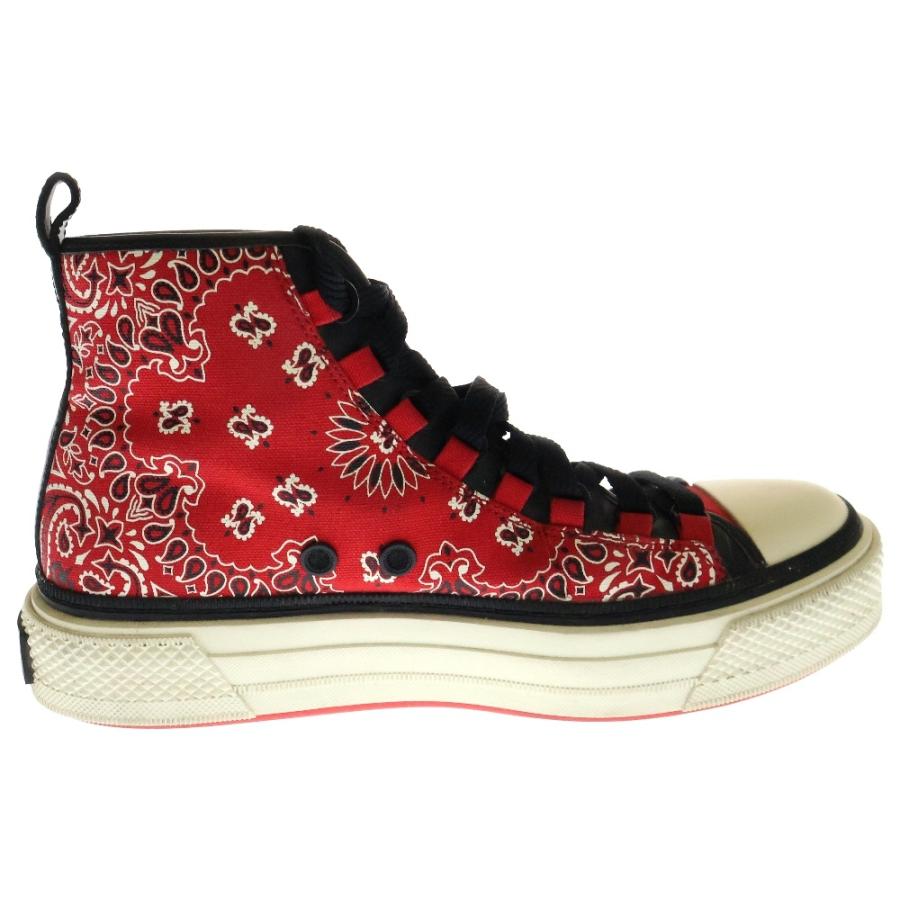 AMIRI 赤　ペイズリー柄シューズ AMIRI（アミリ） 22AW BANDANA MA COURT HIGH バンダナ ハイカット