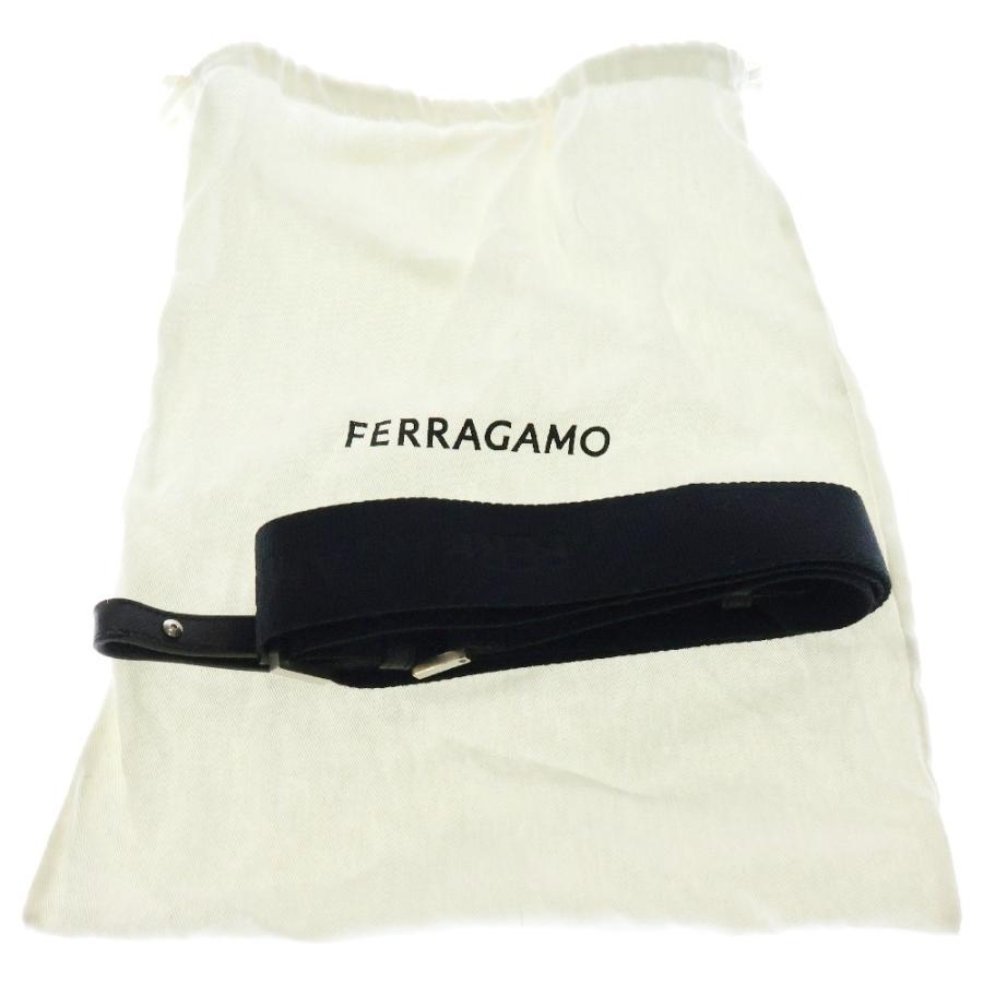 FERRAGAMO フェラガモ ロゴプリント ジャカードショルダーバッグ