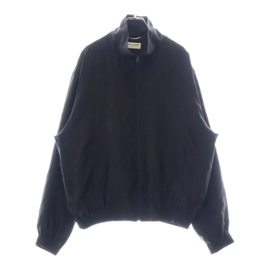 SAINT LAURENT ベルベット テディジャケット カサンドラロゴ 装飾 SAINT LAURENT ベルベット テディジャケット カサンドラロゴ 装飾