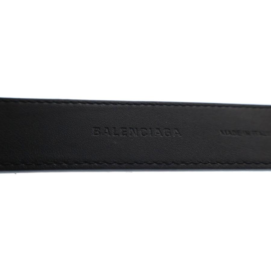 BALENCIAGA（バレンシアガ） BBロゴ シルバーバックル レザーベルト