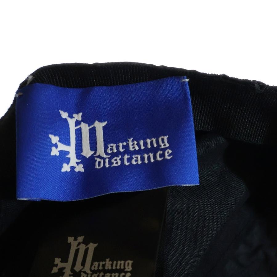 Marking Distance ダメージ加工キャップ Marking Distance CRUST HAT ダメージ加工 帽子 キャップ ブラック
