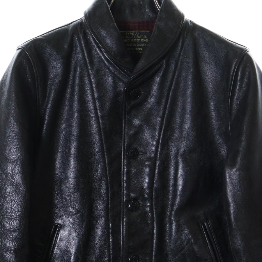 WACKO MARIA ワコマリア カウハイド ウールチェック柄ライナー レザー  