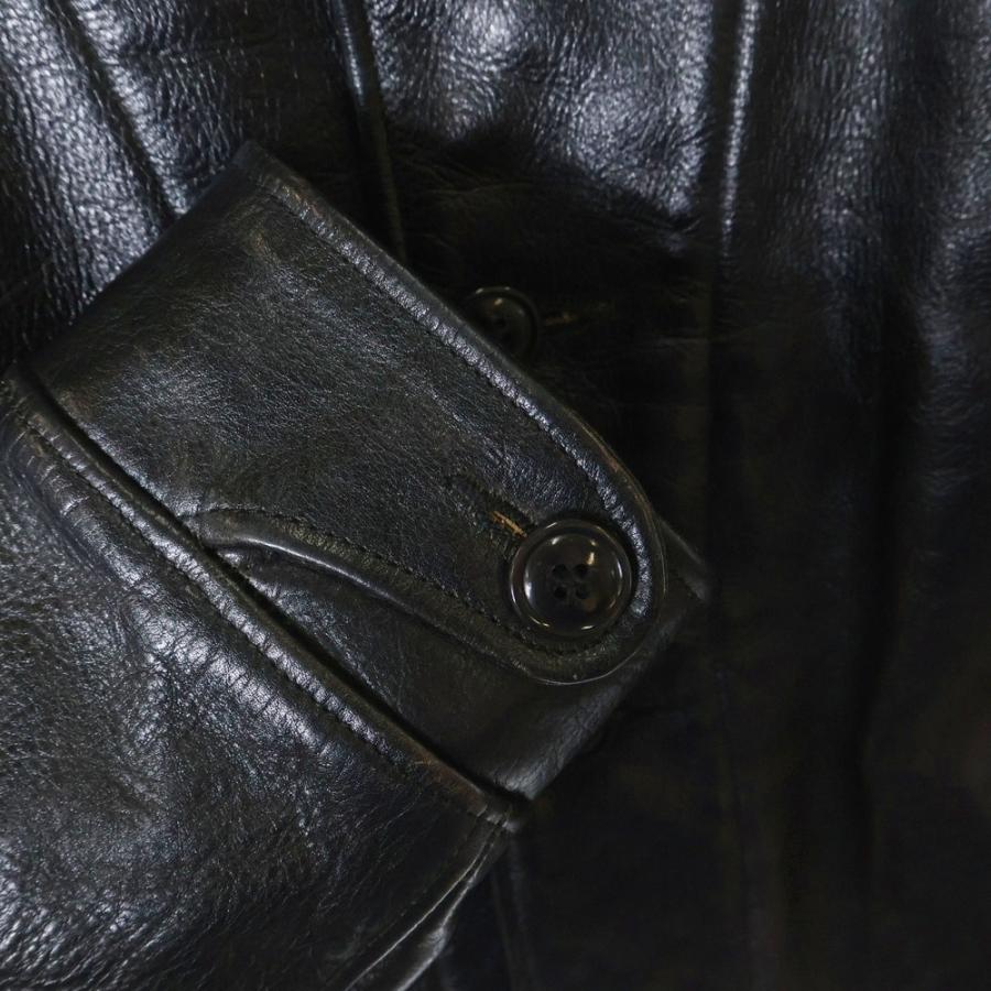 WACKO MARIA ワコマリア カウハイド ウールチェック柄ライナー レザー  