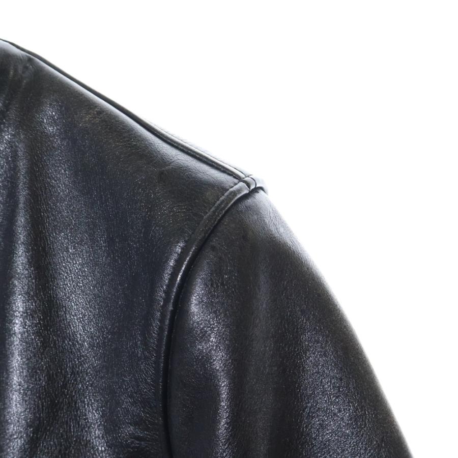 WACKO MARIA ワコマリア カウハイド ウールチェック柄ライナー レザー  