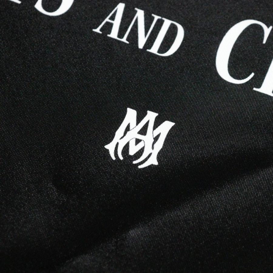 AMIRI アミリ 総柄 シルク スカーフ キーホルダー ブラック AMIRI（アミリ） 総柄 シルク スカーフ キーホルダー ブラック : BRING