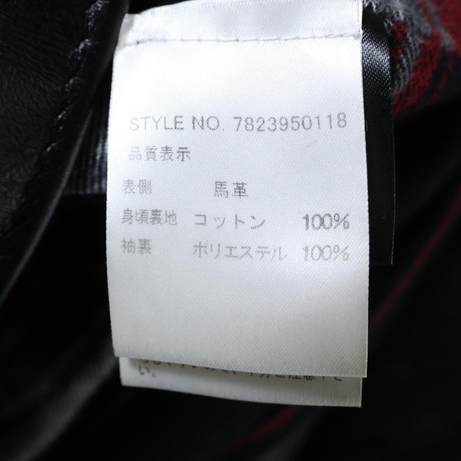 未使用級✨schott MECHANICS ホースレザージャケット　XL 黒 SUGAR CANE シュガーケーン 米国製 ホーウェン クロムエクセル ホース