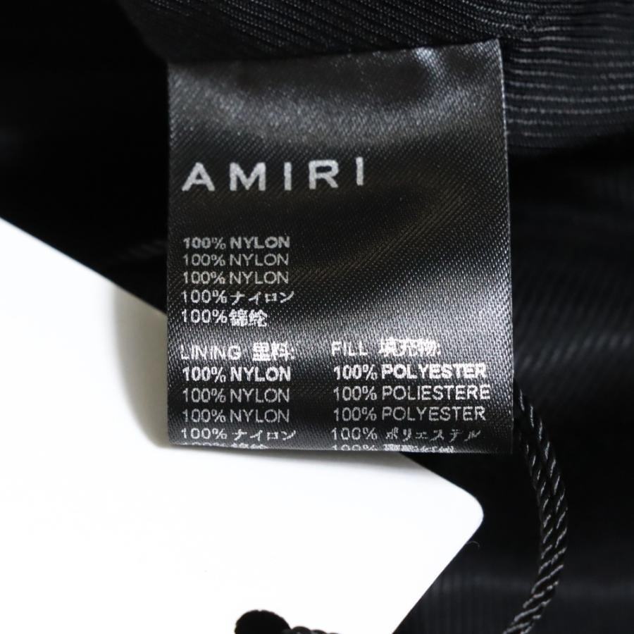 AMIRIボーンバーシティジャケット サイズ48 アミリ タグ AMIRI（アミリ） BONES VARSITY JACKET ウール ロゴ刺繍 レザー