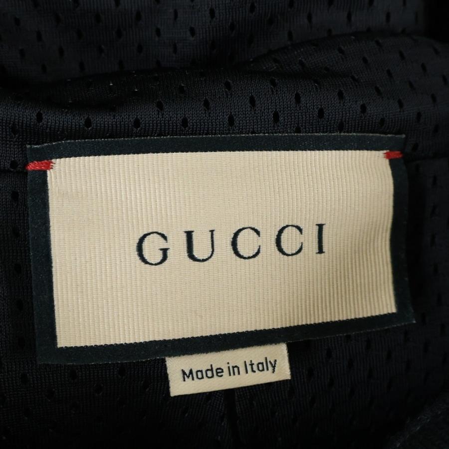GUCCI（グッチ） GG Cotton Jersey Hooded GGロゴパッチ付き ジップ