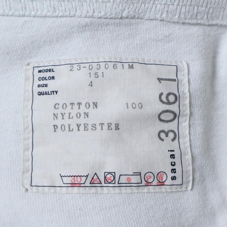 sacai（サカイ） Cotton Jersey T-shirt フロントポケット ベルト