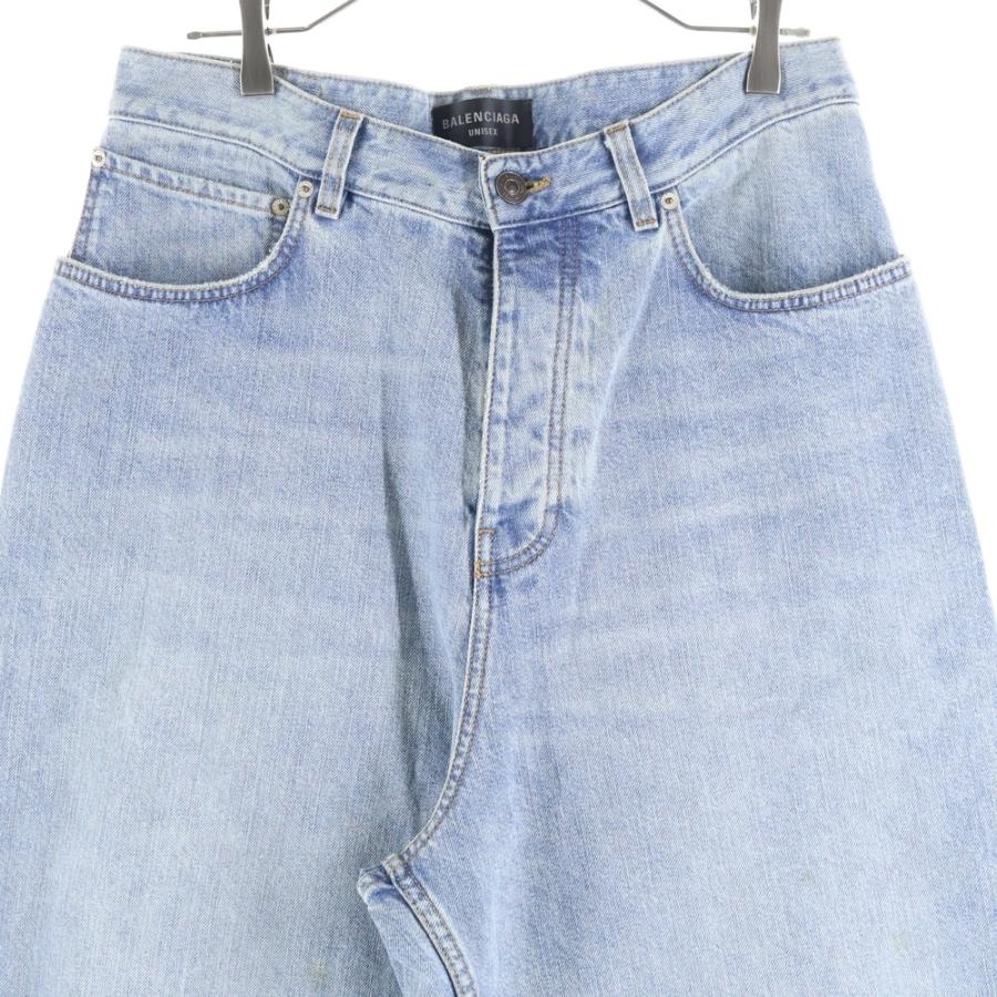 BALENCIAGA（バレンシアガ） デストロイ加工 バギーデニムパンツ