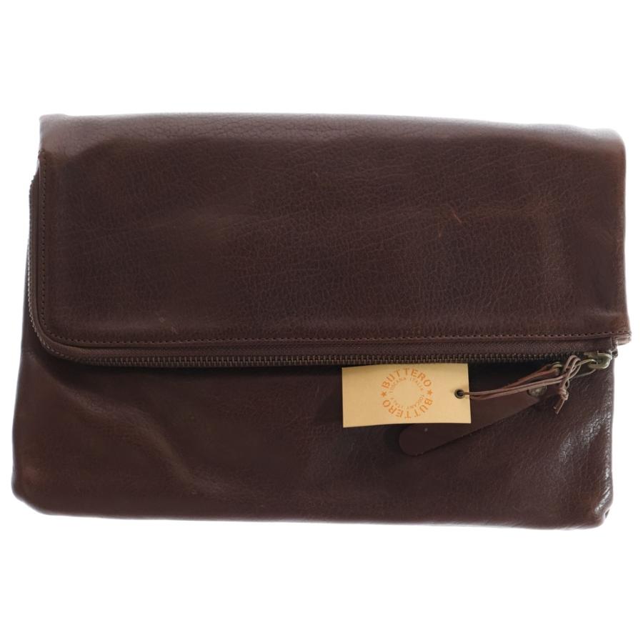 BUTTERO（ブッテロ） Leather Clutch Bag レザークラッチバッグ