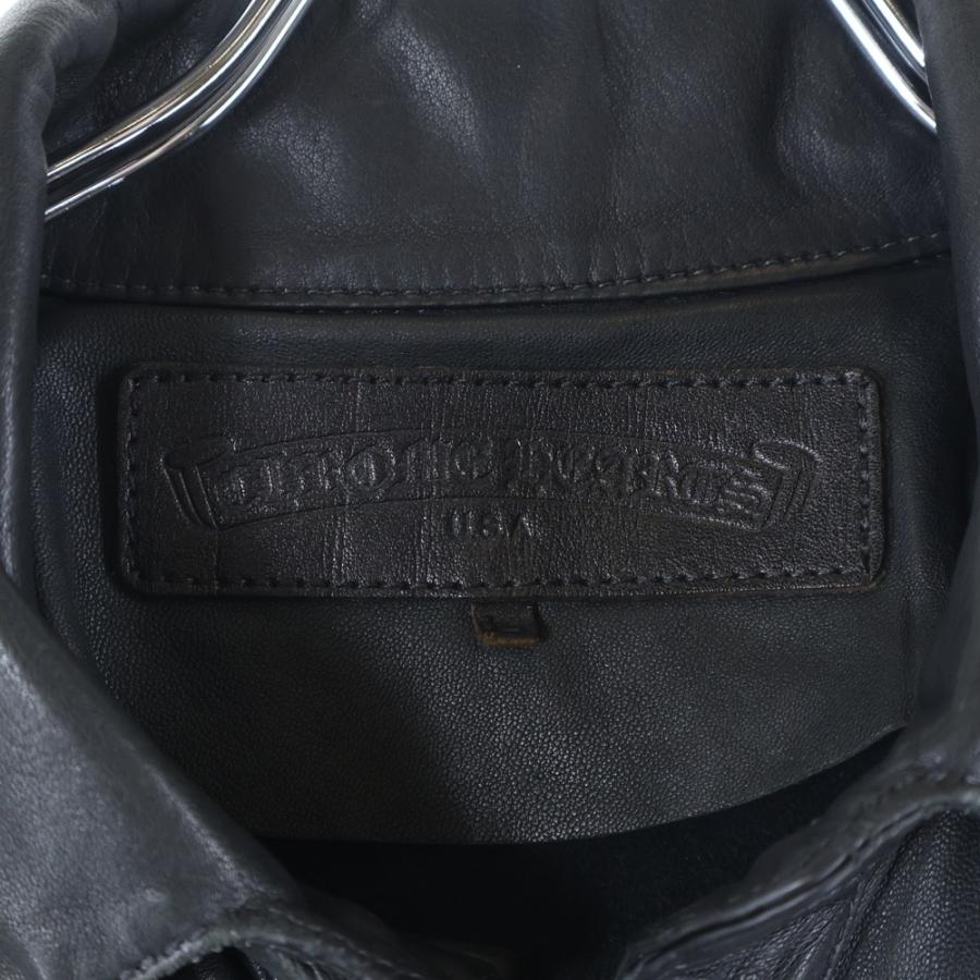 CHROME HEARTS（クロムハーツ） クロスボールボタン レザーロング