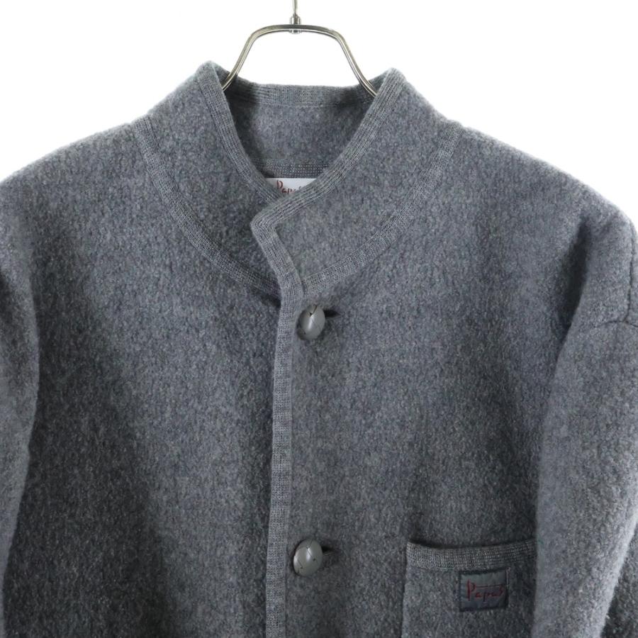 PAPAS（パパス） フロントボタンデザイン ウールコート アウター
