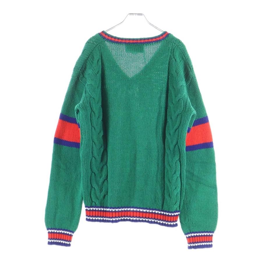GUCCI（グッチ） 20SS Wool V Neck Cable Knit Sweater ウールVネック 