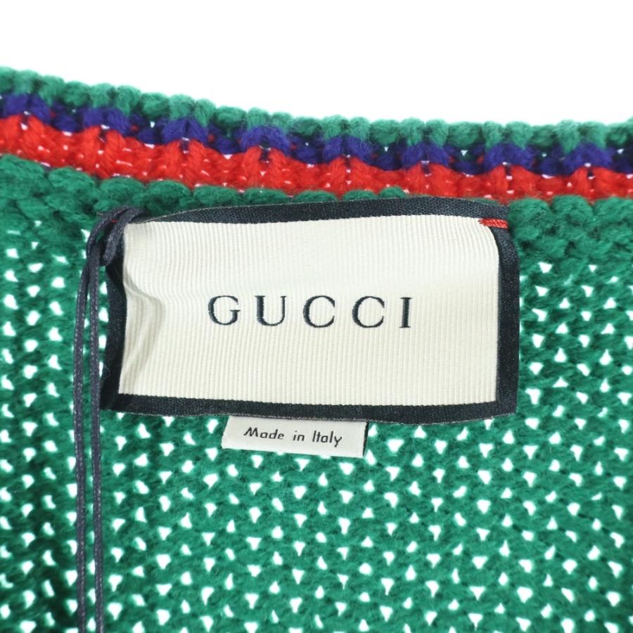 GUCCI（グッチ） 20SS Wool V Neck Cable Knit Sweater ウールVネック