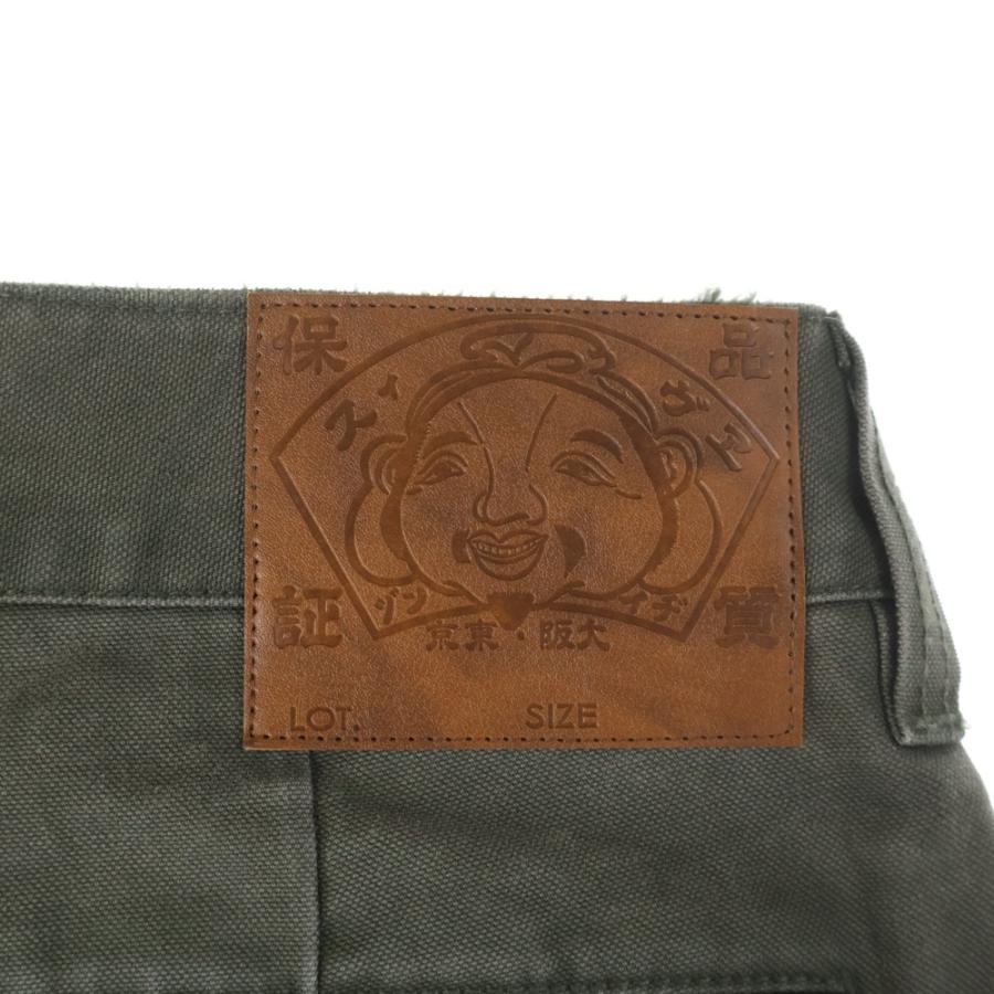 EVISU（エヴィス） エビス ロゴ刺繍 カーゴパンツ カーキ