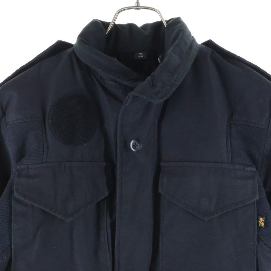 Stussy ×アルファ インダストリーズ M-65 ミリタリージャケット stussy×alpha industries M-65 フィールドジャケット ブラック サイズ
