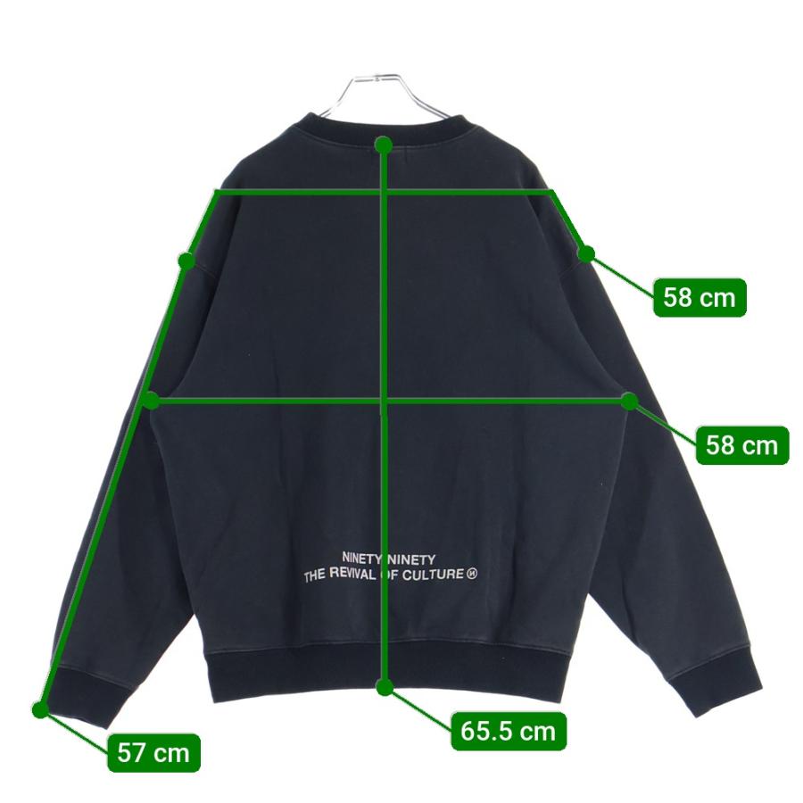 9090 ナインティナインティ OG Logo Patched Crewneck Sweat NN1822