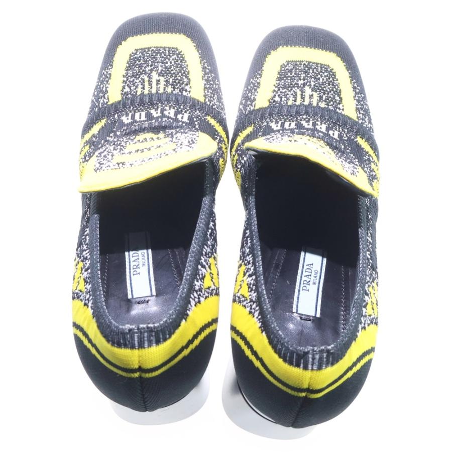 PRADA（プラダ） Knit court pumps ニットチャンキーヒール パンプス