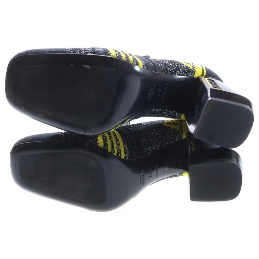 PRADA（プラダ） Knit court pumps ニットチャンキーヒール パンプス