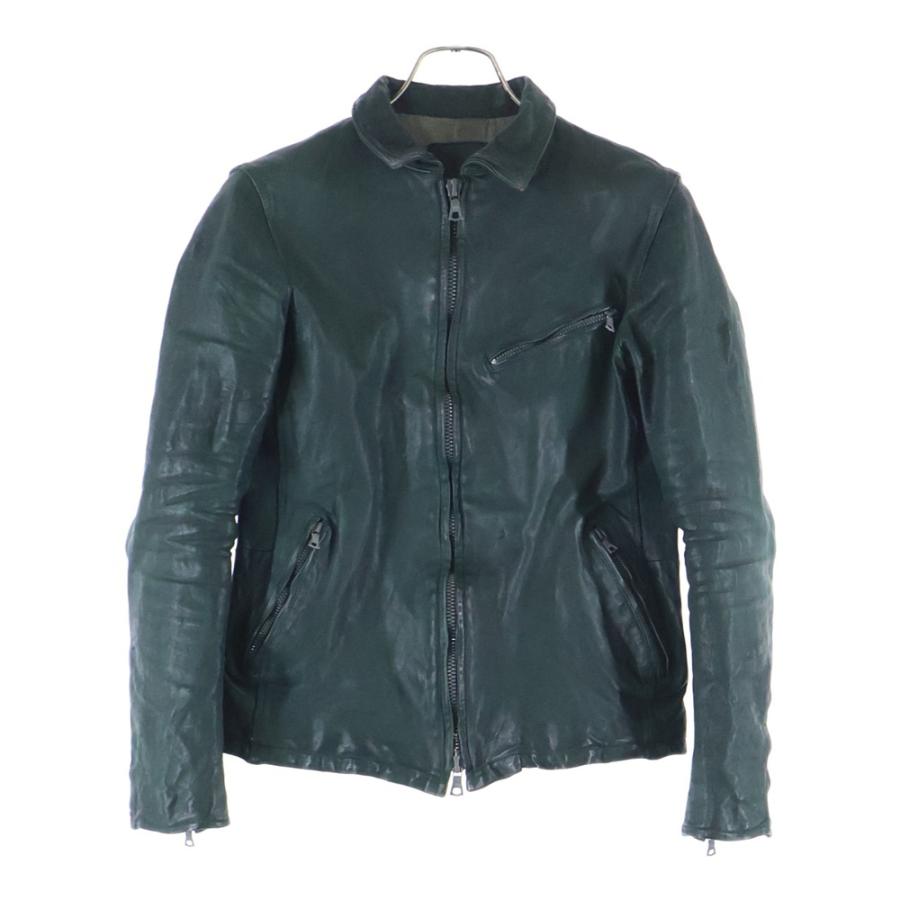 BACK LASH バックラッシュ カーフレザー ジップアップ シングルレザー