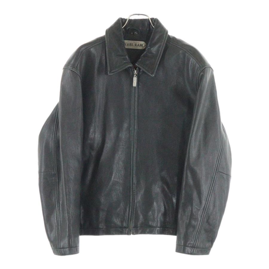 VINTAGE ヴィンテージ 00s KARL KANI カールカナイ ジップアップ ラムレザージャケット ブルゾン ブラック VINTAGヴィンテージ 00s KARL KANI カールカナイ ジップアップ