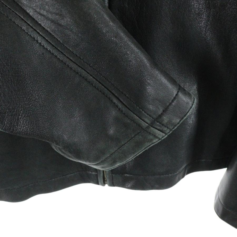VINTAGE ヴィンテージ 00s KARL KANI カールカナイ ジップアップ ラムレザージャケット ブルゾン ブラック VINTAGヴィンテージ 00s KARL KANI カールカナイ ジップアップ