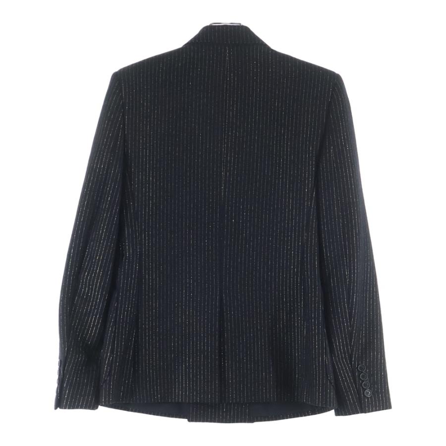 【Yves Saint Laurent】 6B ダブル テーラード ジャケット サンローランパリ 19AW ダブルブレストラメストライプテーラード