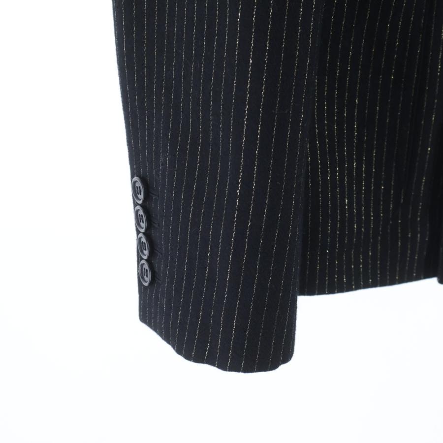 サンローランパリ 19AW ダブルブレストラメストライプテーラード
